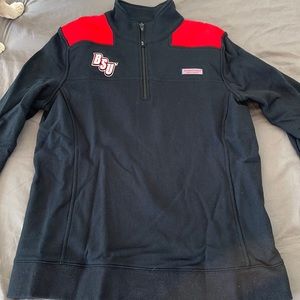 Vineyard Vines, size medium BSU Shep shirt, black and red